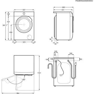 Lave linge hublot AEG LFR95A116S