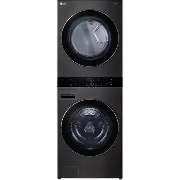 Lave linge séchant hublot LG F761TOWERB Washtower
