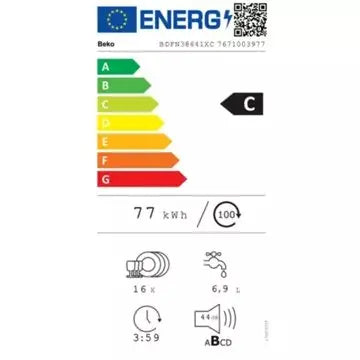 Lave vaisselle 60 cm BEKO BDFN38641XC - SaveWater