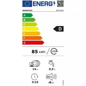 Lave vaisselle 60 cm WHIRLPOOL W3FD634 6ème Sens