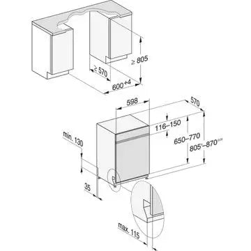 Lave vaisselle encastrable MIELE G 5112 SCi IN