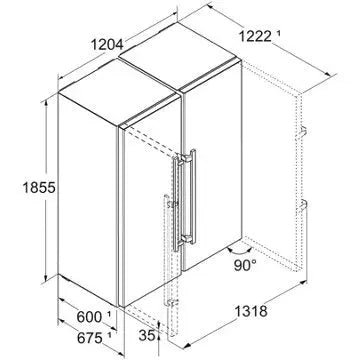 Réfrigérateur Américain LIEBHERR XRFst5295-22 BioFresh