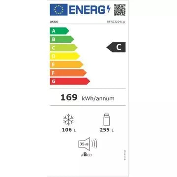 Réfrigérateur combiné ASKO RFN232041W