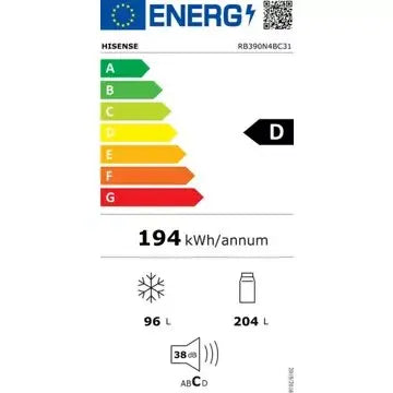 Réfrigérateur combiné HISENSE RB390N4BC31