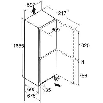 Réfrigérateur combiné LIEBHERR CBNc5223-22 BioFresh