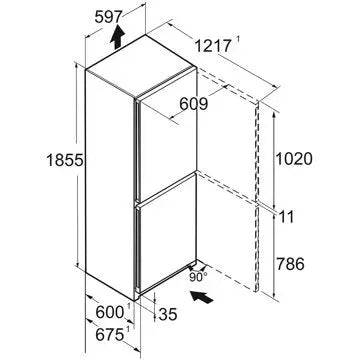 Réfrigérateur combiné LIEBHERR CBNc5223-22 BioFresh