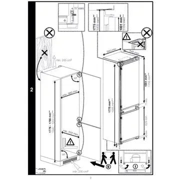 Réfrigérateur combiné encastrable BEKO BCNA306E5SN