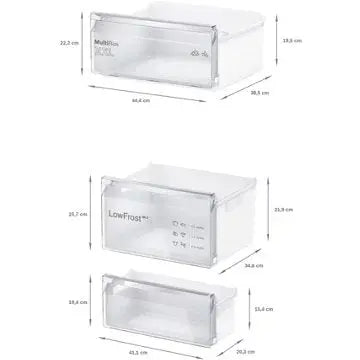 Réfrigérateur combiné encastrable BOSCH KIV87NSE0, Série 2, Eco Airflow