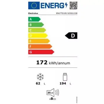 Réfrigérateur combiné encastrable ELECTROLUX ENG7TD18S GreenZone