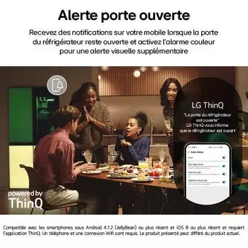 Réfrigérateur multi portes LG GMV960NNME MoodUP