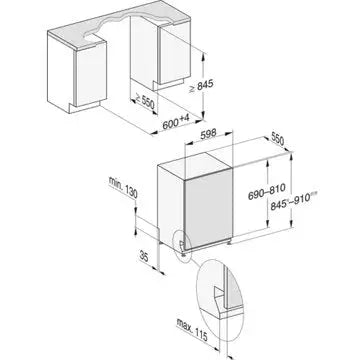 Lave vaisselle encastrable 	MIELE	G 5152 SCVi