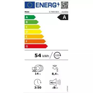 Lave vaisselle encastrable 	MIELE	G 7650 SCVi AutoDos