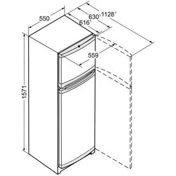 Réfrigérateur 2 portes	LIEBHERR	CTPele251-26