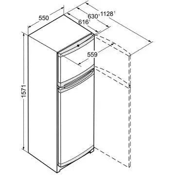 Réfrigérateur 2 portes	LIEBHERR	CTPele251-26
