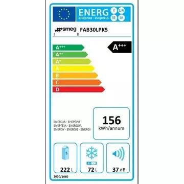 Réfrigérateur 2 portes	SMEG	FAB30LPK5