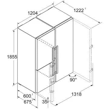 Réfrigérateur Américain	LIEBHERR XRCsd5255-22 BioFresh