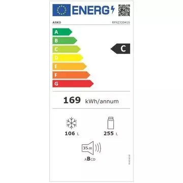 Réfrigérateur combiné	ASKO	RFN232041S