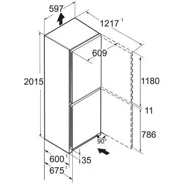 Réfrigérateur combiné	LIEBHERR	CBNBDA5723-20 BioFresh