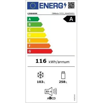 Réfrigérateur combiné	LIEBHERR	CBNBDA5723-20 BioFresh