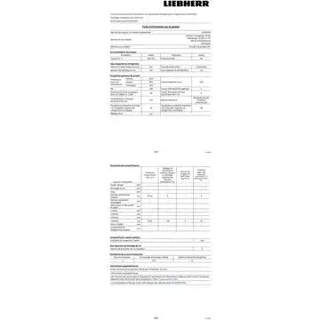 Réfrigérateur combiné	LIEBHERR	CUe281-26