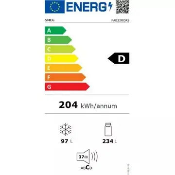 Réfrigérateur combiné							SMEG				FAB32ROR5