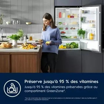 Réfrigérateur combiné encastrable 							ELECTROLUX				ENP7TD75S GreenZone 70cm