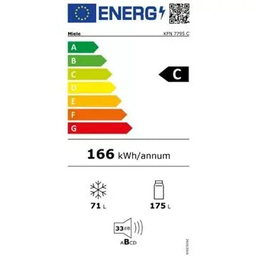 Réfrigérateur combiné encastrable MIELE	KFN 7795 C