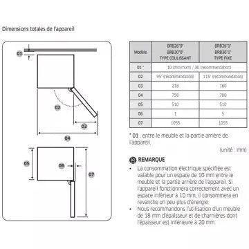 Réfrigérateur combiné encastrable SAMSUNG 	BRB26705EWW Metal Cooling