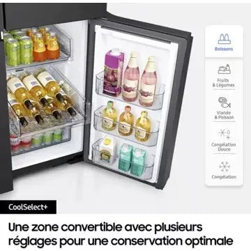 Réfrigérateur multi portes SAMSUNG 	RF65DG9H0ESR family hub
